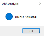 License Activated